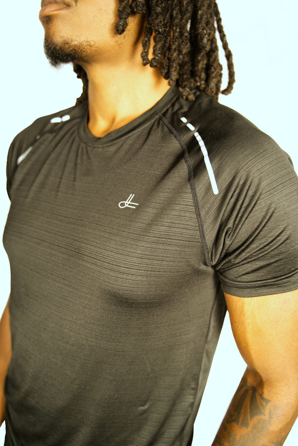 Short Sleeve Athletic Shirt - Black