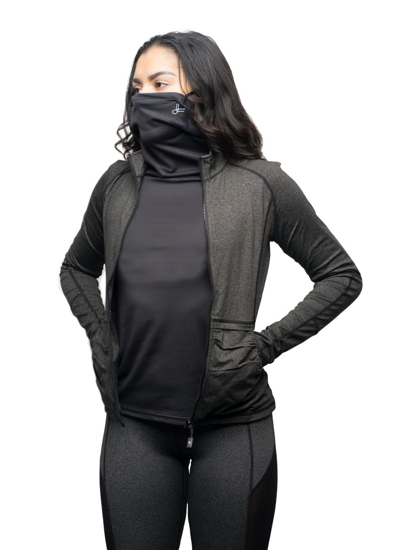 Kamili filtration shirt - Shirt with integrated mask - ISO view - Women's Shirt