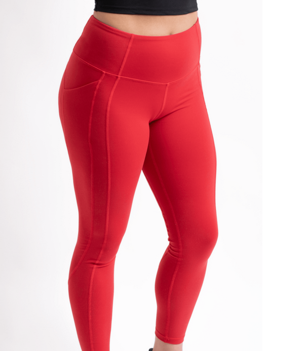 Cherry Red Kamili Yoga Pants ISO