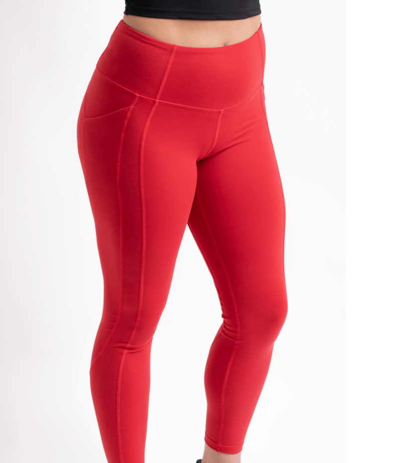 Women's Cherry Red Yoga Pants