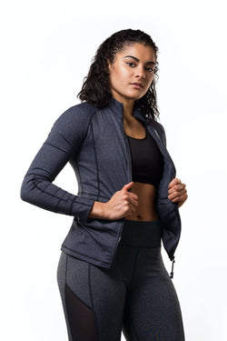 Grey Yoga Jacket - Kamili Activewear